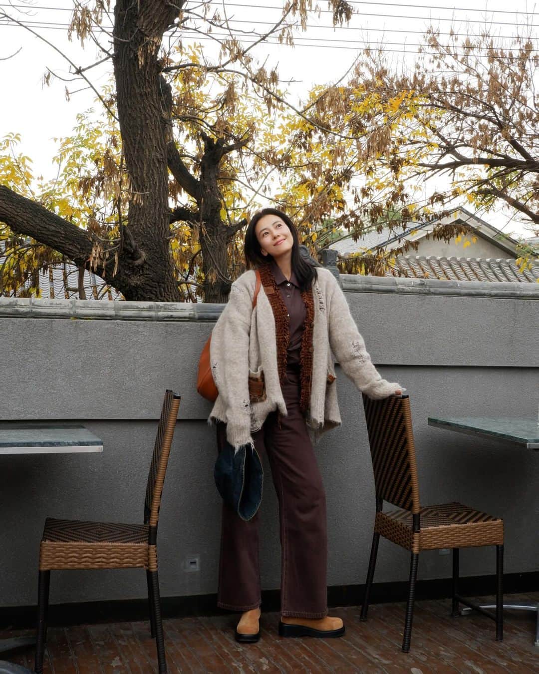 高圆圆のインスタグラム：「🍂#GOOTD」