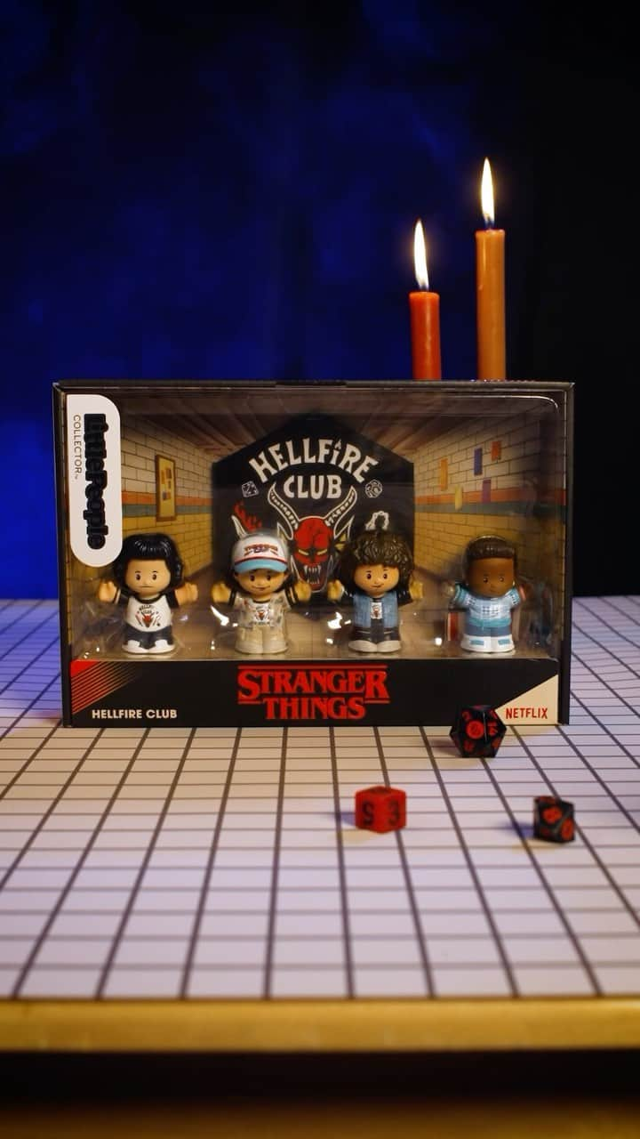 Mattelのインスタグラム：「Join the campaign and pick up the Little People Collector™ Stranger Things Hellfire Club figure set. Available now at Best Buy. Link in bio!」