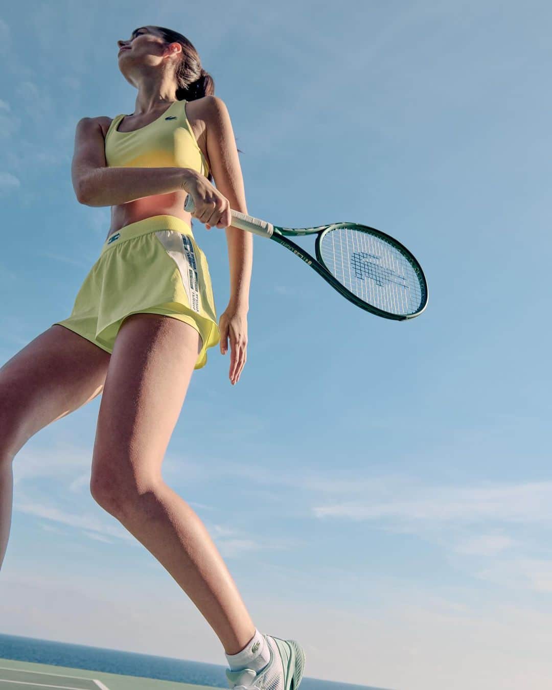 Lacosteのインスタグラム：「Meet the L23: a brand-new tennis racket combining power and elegance. ✨」