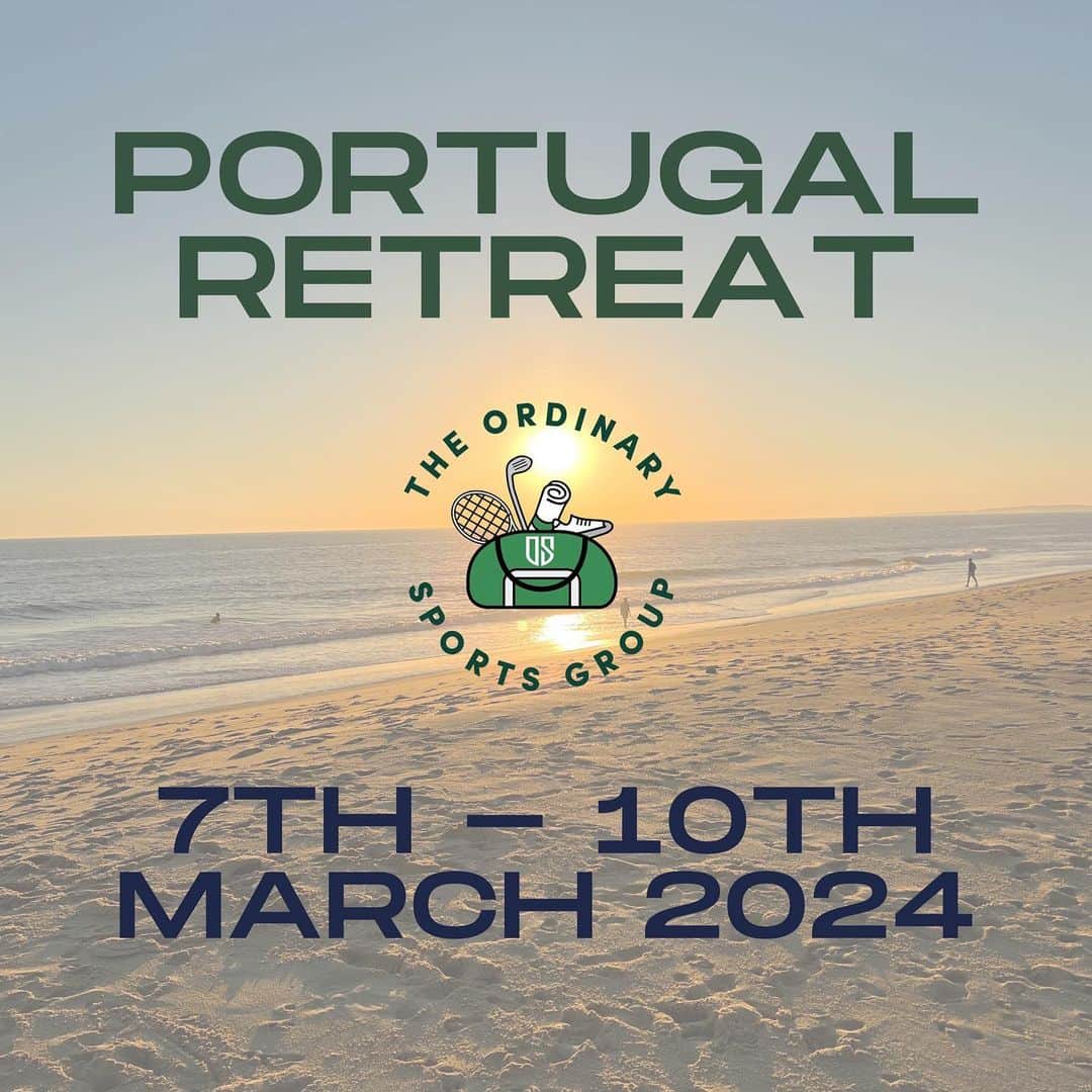 ハリー・ジャッドのインスタグラム：「We’re heading back to the Algarve for more! #retreatyourself  *NEW DATES* 📆  Join us on the 7th - 10th March 2024 on the sunny coast of Vale do Lobo, Portugal for our next Activity & Wellness retreat.   Click the link in our bio to book your spot now!  ————————————————  #OutOfTheOrdinary #anythingbutordinary #wellness #activityretreats #fitness #portugal #valedolobo」