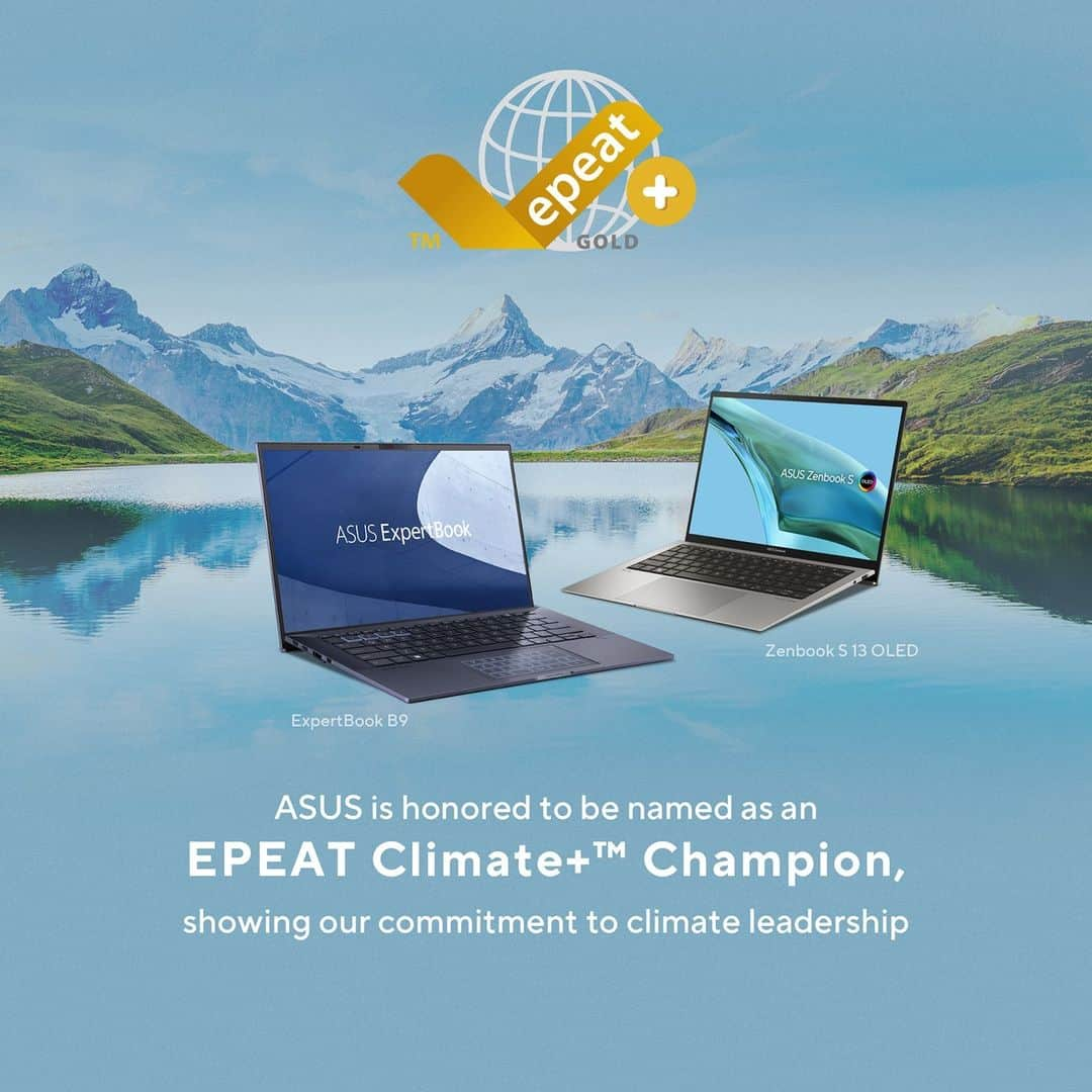 ASUSさんのインスタグラム写真 - (ASUSInstagram)「We are honored to be named as an EPEAT Climate+ Champion!🌱👑 Swipe to the end to learn more about EPEAT Climate+ 👀 ⁣ ⁣ Check out www.epeat.net for registration status and tier levels by country. ⁣ ⁣ #ASUS #ASUSESG #SustainingAnIncredibleFuture」11月7日 1時00分 - asus