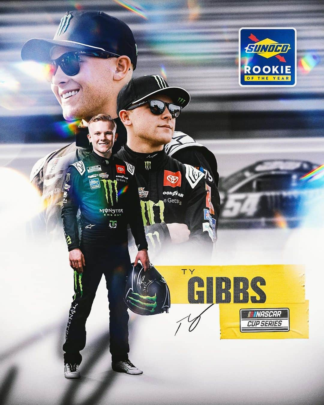 モンスターエナジーさんのインスタグラム写真 - (モンスターエナジーInstagram)「@TYGIBBS IS REALLY THAT GUY 🏆   Ty Gibbs becomes the fourth driver in the history of @JoeGibbsRacing to win Rookie of the Year honors in the @NASCAR Cup Series.  #MonsterEnergy #SunocoRookie #RookieOfTheYear #ROTY #NASCAR」11月7日 1時00分 - monsterenergy