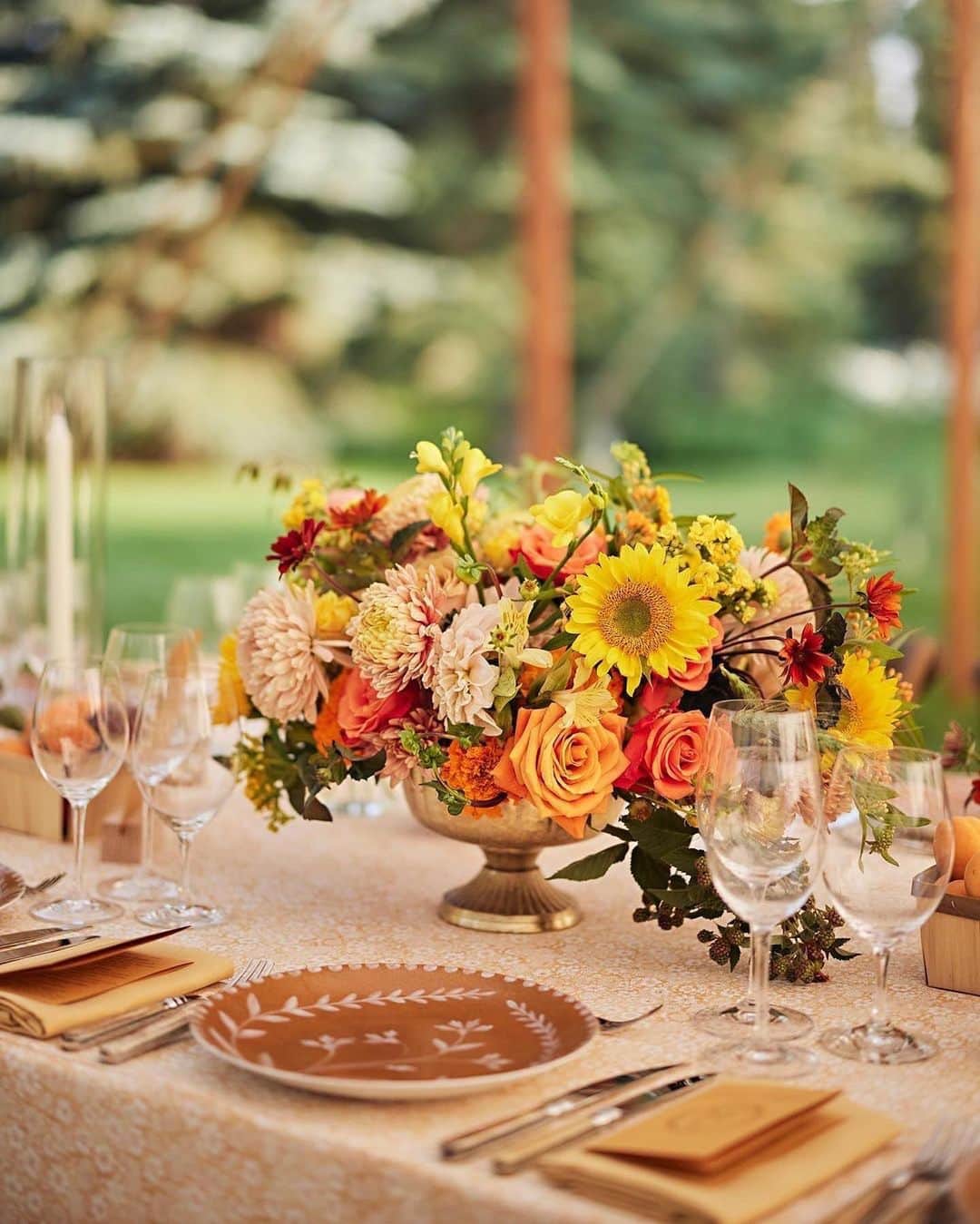 Ceci Johnsonさんのインスタグラム写真 - (Ceci JohnsonInstagram)「WEDDING | Embrace a fall palette with this wedding in Wyoming. Our friendship with the Hirtle family began over 16 years ago when we designed their first daughter’s wedding invitations, their second soon followed and this one is their third! Such an honor to create unique and special designs for each of their beautiful children over the years. 🧡 ⠀⠀⠀⠀⠀⠀⠀⠀⠀ Featuring hand-stained wood, brown and gold foil letterpress on 4-ply luxe paper, with a custom-converted envelope. #CeciCouture ⠀⠀⠀⠀⠀⠀⠀⠀⠀ CREATIVE PARTNERS:  Invitation Design: @cecinewyork Photography: @christianothstudio @christianoth Event Planner: @augustacole Event Designer: @david_stark_design ⠀⠀⠀⠀⠀⠀⠀⠀⠀ #cecinewyork  #invitationsuite  #autumnvibes  #autumninvitations  #wyomingwedding  #orangeinvitations  #letterpress  #luxuryinvitations」11月7日 0時55分 - cecinewyork