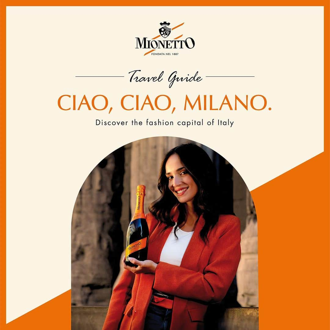 Mionetto USAのインスタグラム：「MIONETTO TRAVEL GUIDE 🧡🍾  CIAO, CIAO, MILANO.  Amici Mio! We’ve reach our destination! Welcome to the city of style, the one and only, Milano! There are few words to truly describe the beauty and elegant vibes of this Italian city, so join Mionetto Prosecco as we live la bella vita in Milano.  Milan is a vibrant, exciting and culturally-rich city in Italy. It is known around the world for high-end fashion, awe-inspiring architecture like the famous Duomo di Milano, amazing food & more! Get ready to capture #MioDolceFarNiente moments with Mionetto’s Travel Guide, the ultimate companion for your viaggio Italiano! So, with your passport in hand and your stylish Mio orange suitcase packed, Milan awaits…    Don’t forget to save and share our Milan Travel Guide with your amici e famiglia for their next unforgettable journey to Milano.   #MionettoTravelGuide  #Milan #MionettoProsecco #TravelToItaly  Mionetto Prosecco material is intended for individuals of legal drinking age. Share Mionetto content responsibly with those who are 21+ in your respective country. Enjoy Mionetto Prosecco Responsibly.」