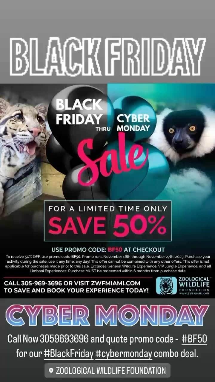 Zoological Wildlife Foundationのインスタグラム：「BUY NOW BY CALLING OUR OFFICE  305-969-3696」