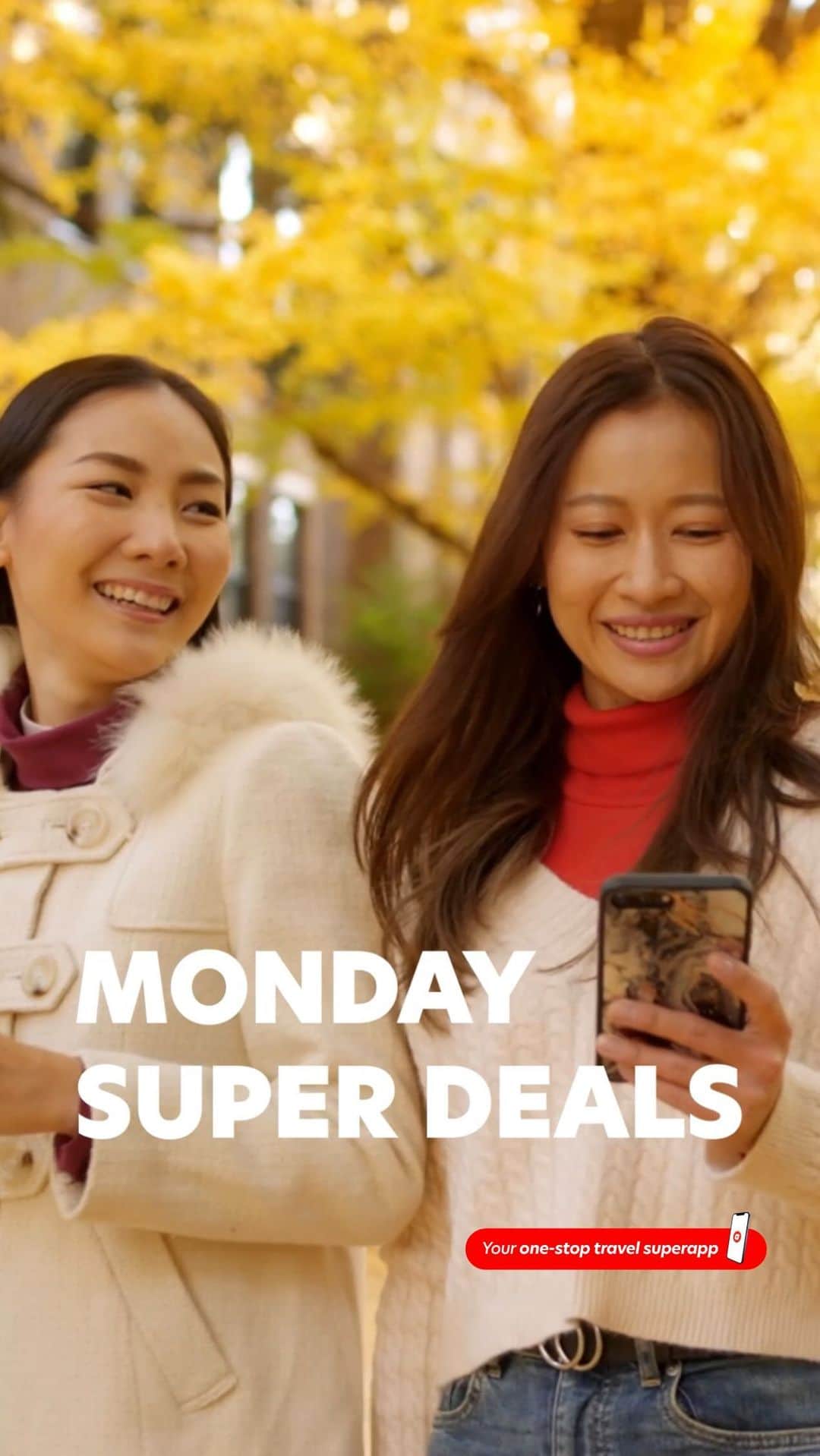 エアアジアのインスタグラム：「👀 Looking for the ultimate way to kickstart your week? Look no further! Dive into the incredible Super Monday Deals 💰 ✅  Where will you go next? Comment your destination below 🌍   #SuperMondayDeals #airasiaMOVE #airasiaSuperapp #onestoptravelsuperapp」