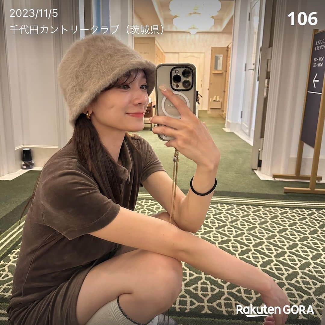 笛木陽子のインスタグラム：「半年ぶりのゴルフ⛳️ 練習全然出来てなくて120叩きだすかと思ったけど 意外と覚えてました☁️笑 ㅤㅤㅤㅤㅤㅤㅤㅤㅤㅤㅤㅤㅤ 極寒になる前にまた行きたいな〜🏌️‍♀️ ワンピは去年買った @suicgolf のもの🤎 ㅤㅤㅤㅤㅤㅤㅤㅤㅤㅤㅤㅤㅤ #ゴルフ#ゴルフ女子#ゴルフウェア#ゴルジョ#お洒落ゴルフウェア#ブラウンコーデ#ハーフモデル」