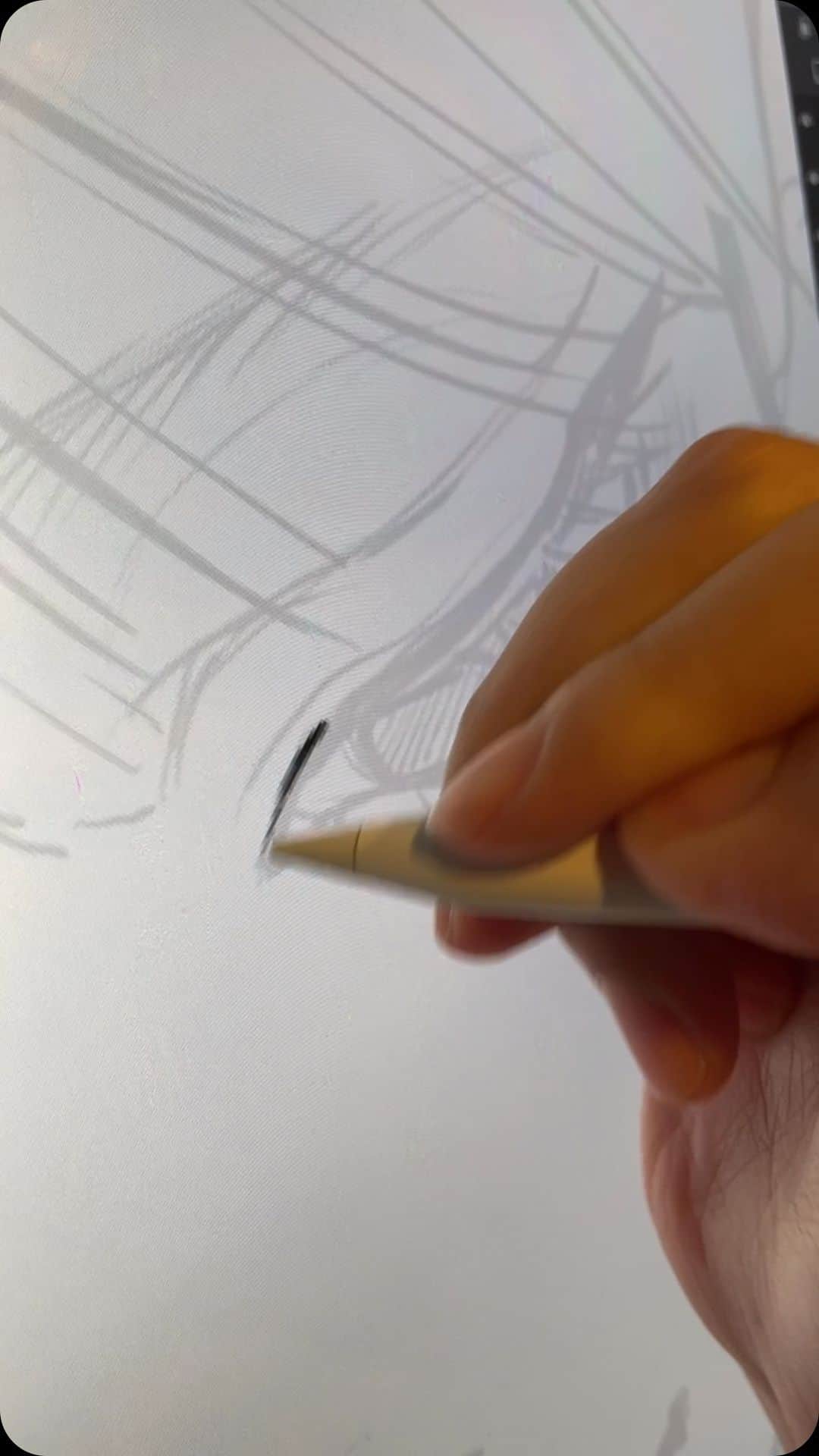 田森のインスタグラム：「まつ毛を描いてます。」