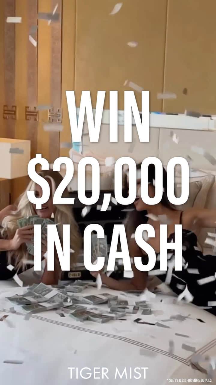 tiger Mistのインスタグラム：「💵 OUR BIGGEST GIVEAWAY EVER 💰   We're giving you the chance to WIN $20,000 IN CASH!  Tap the link in our bio to enter. Your life changing moment awaits. Full T's & C's apply, and can be found on our website. Competition ends at 11:59:59 p.m. AEDT on 30/11/2023. Winner will be contacted directly via contact details provided on entry.」