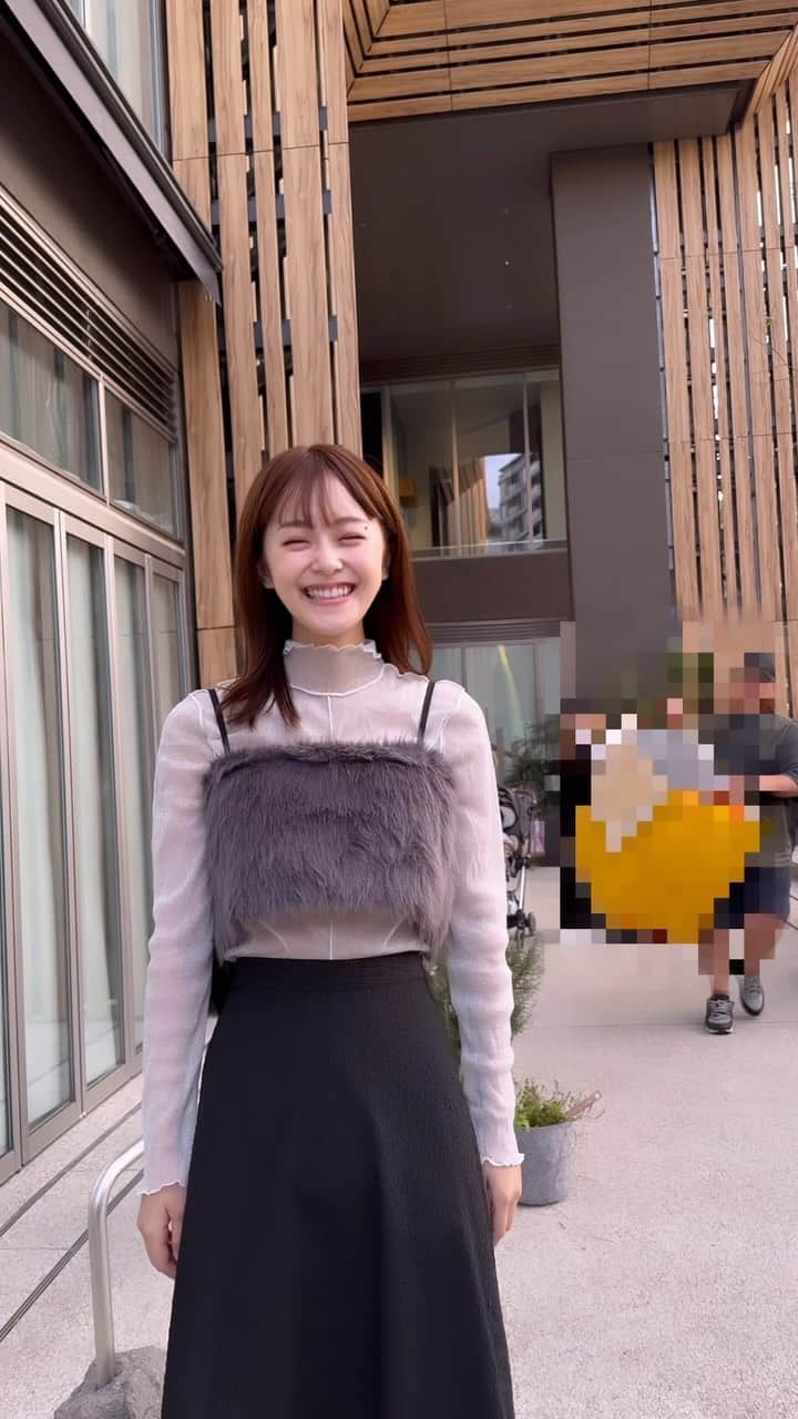 古川杏のインスタグラム：「顔にこにこ^ ^ たまに私ってこんなに笑ってるのかって驚くことある笑  話してるのもあげてみる🤭」