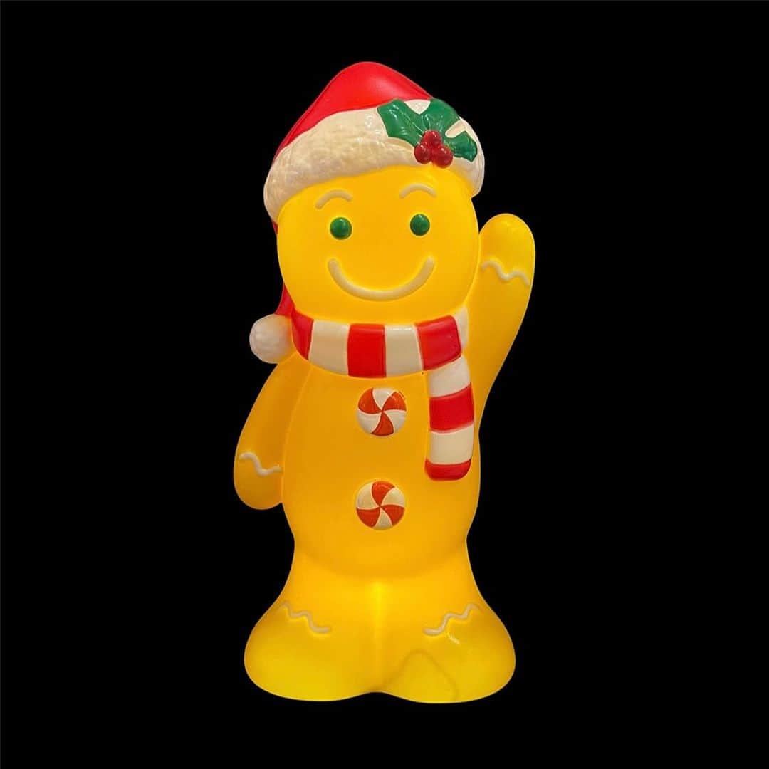おもちゃやSPIRALのインスタグラム：「ginger man cookie Lamp入荷しました🍪🎄✨」