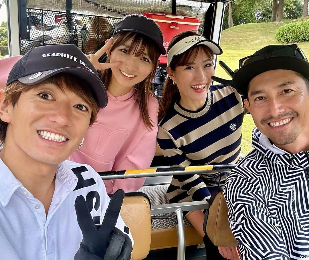 中谷あすみのインスタグラム：「今日はゴルフネットワーク＋さんのCM撮影でした⛳️  撮影が終わってもプレーをやめなかった私達笑 途中で嵐のようなスコールきたけど時間がない中高速で回ったら後半1時間40分で回れました☺️  とっても楽しい撮影でした✨✨  wear @minuere_golf  club @fourteengolf_official  @seemore_japan   #ゴルフネットワーク #ゴルフネットワークプラス #ゴルフ女子 #ゴルフ男子 #あすみゴルフ #ゴルフウェアコーデ」