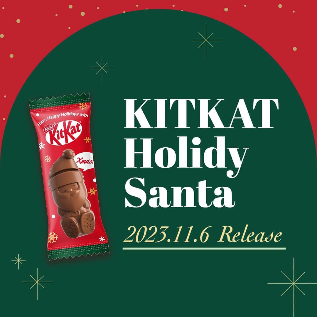 KITKAT Chocolatoryさんのインスタグラム写真 - (KITKAT ChocolatoryInstagram)「コメントから絵文字を送ってね！🎄  🎄•🎅•━━━━  　2023.11.6 Release✨ #キットカットホリデイサンタ🍫  　　　　　　　　　━━━━•🎅•🎁  本日発売🌟 可愛いサンタ型の #キットカット がホリデイシーズン限定で今年も登場🎅🍫!!  待ってました！欲しい！食べたい！ そんなみなさんのお気持ちを「🎄」の絵文字にのせて、 たくさんのコメントをお待ちしております✨  #kitkat #キットを口にしよう #ホリデイサンタ #サンタ #サンタクロース #クリスマス #break #ブレイク #クリスマス #チョコレート #ウエハース #サクサク #ザクザク #チョコレート好き #チョコレート好きと繋がりたい #チョコレート好きな人と繋がりたい #チョコレート大好き #おやつタイム #限定 #期間限定 #限定商品」11月6日 19時54分 - kitkat_japan_official