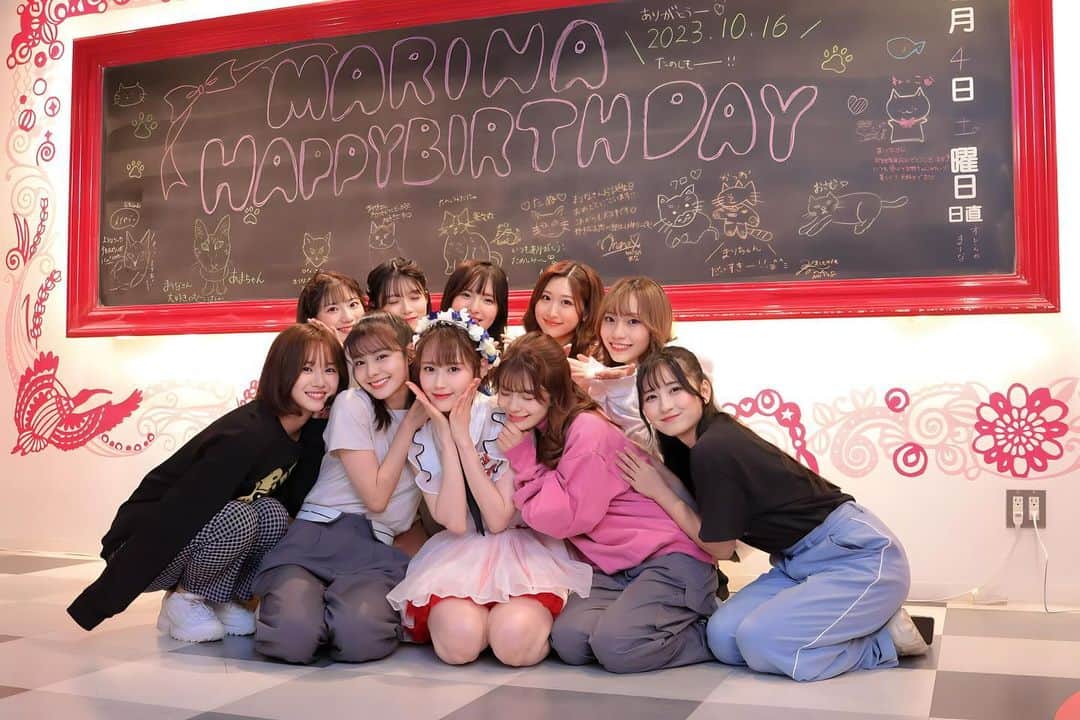 西潟茉莉奈のインスタグラム：「. . 来てくださった皆さん、DMMを見てくださった皆さん この日のために準備してくださった生誕委員の皆さん . . 出演してくれて盛り上げてくれたメンバー、 協力してくださったスタッフさん . . ありがとうございました😭✨ #西潟茉莉奈生誕祭2023 #ngt48」