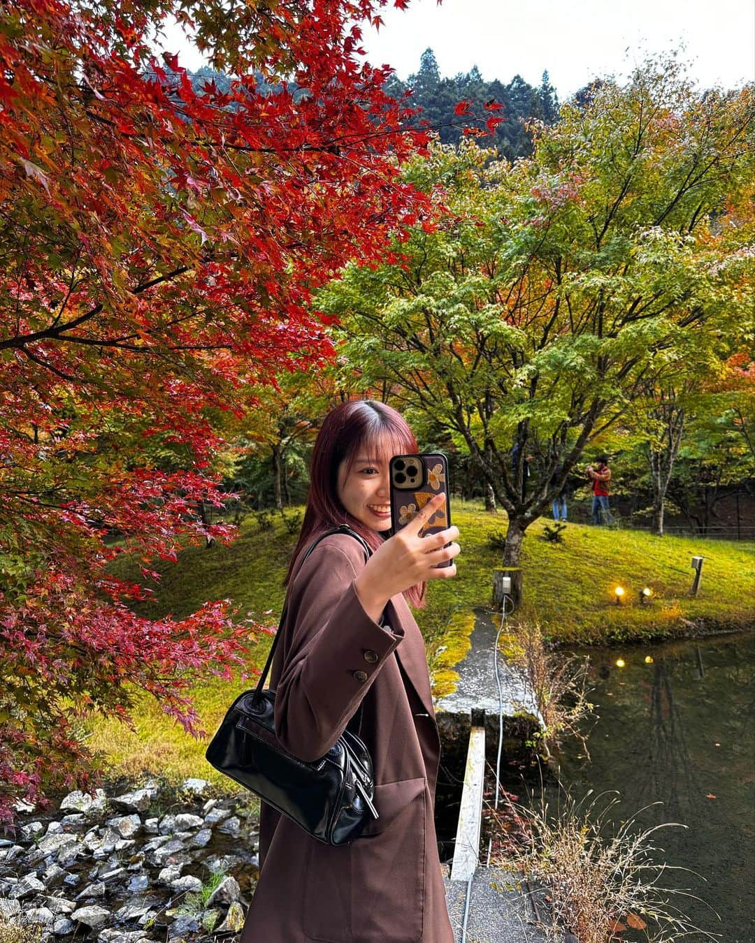 青島妃菜のインスタグラム：「단풍〜🍁」