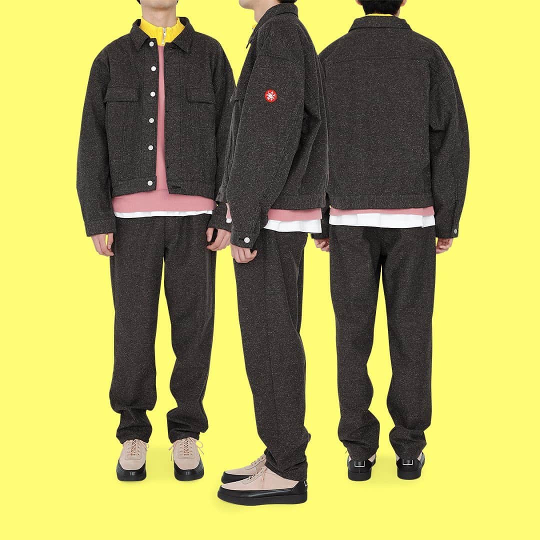 シーイーのインスタグラム：「CASUAL NEP TWILL TRUCKER JACKET WIDE RIB CUT HALF ZIP SWEAT 1994 NEP TWILL PANTS ⁡ 🇯🇵 Friday 10 November 9AM 🇬🇧 Friday 10 November 12AM 🇺🇸 Thursday 9 November 7PM EST ⁡ CAVEMPT.COM C.E SHOP TOKYO」