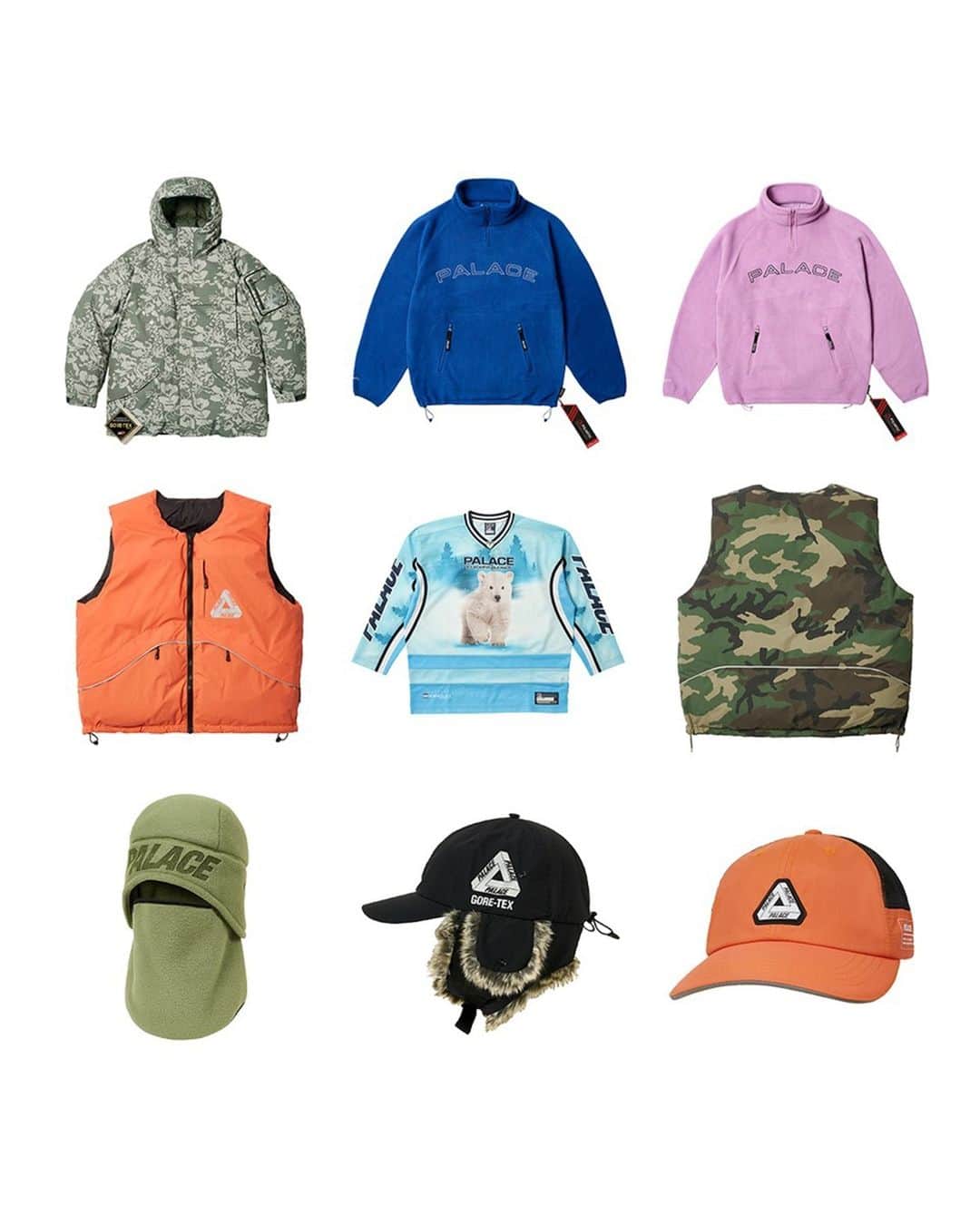 HYPEBEASTさんのインスタグラム写真 - (HYPEBEASTInstagram)「@palaceskateboards is kicking off the week with its Winter Drop 7. Consisting of fleece zip-ups, vests, jackets, hats, and more, the latest offering features signature Palace branding throughout. Those interested can expect the collection to drop on November 10 followed by a November 11 release via Japan and WeChat.⁠ Photo: Palace」11月6日 21時00分 - hypebeast