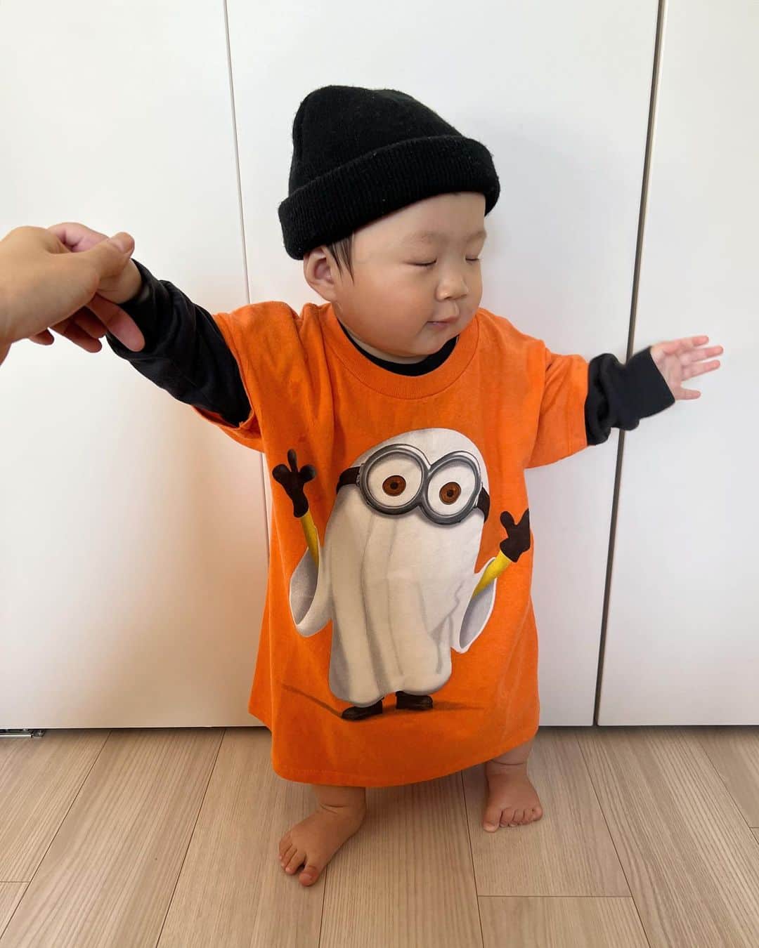 のインスタグラム：「. ハロウィン当日はミニオンおばけ🎃👻　( 来年もきっとコレ😂🤝 )」