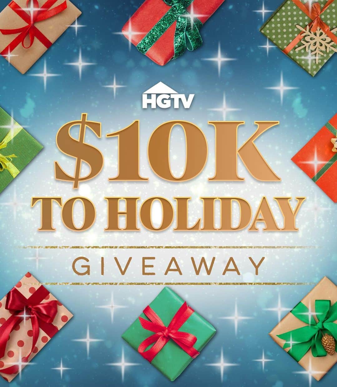 HGTVのインスタグラム：「🎁 Brown paper packages are great and all, but what about an extra $10,000 to spend however you please this holiday season? That’s right, we’re giving away $10K CASH to one of you! ✨ Enter now through 12/4 at our link in bio.  No purchase necessary. Ends 12/4. See hg.tv/holiday10k for rules.」