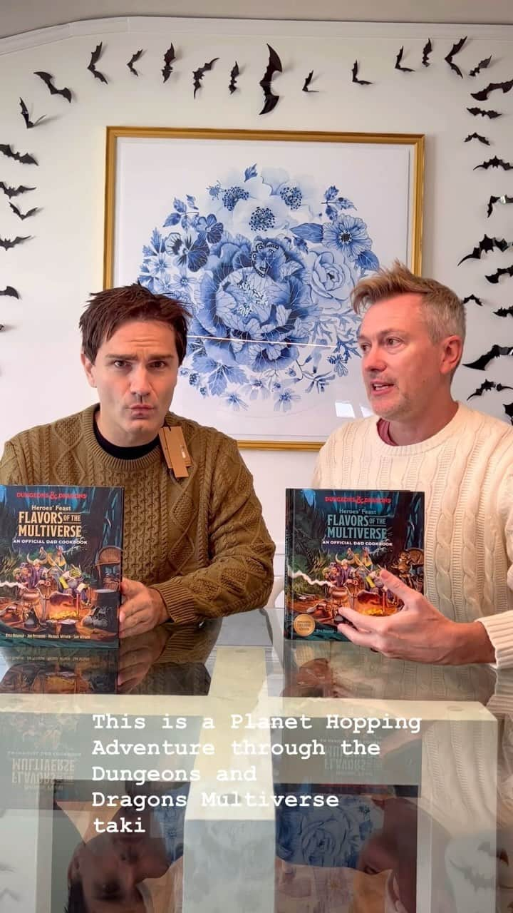 カイル・ニューマンのインスタグラム：「HEROES’ FEAST: FLAVORS OF THE MULTIVERSE — the sequel to our New York Times Best Seller — is available NOW! I am one proud author!!! The team truly rolled a crit on this one — nearly 80 delicious recipes spanning seven planets/realms, exquisite photography (we even shot at a real castle!), a madcap narrative and insightful lore! Amazon is running crazy deals and Barnes & Noble is the only place to get the exclusive alternate cover And don’t miss the new Heroes’ Feast show arriving this month. Yea — they turned our first book into a TV SHOW!!! #dnd #dungeonsanddragons #heroesfeast #cooking #cookbook #newyorktimesbestseller #rpg」