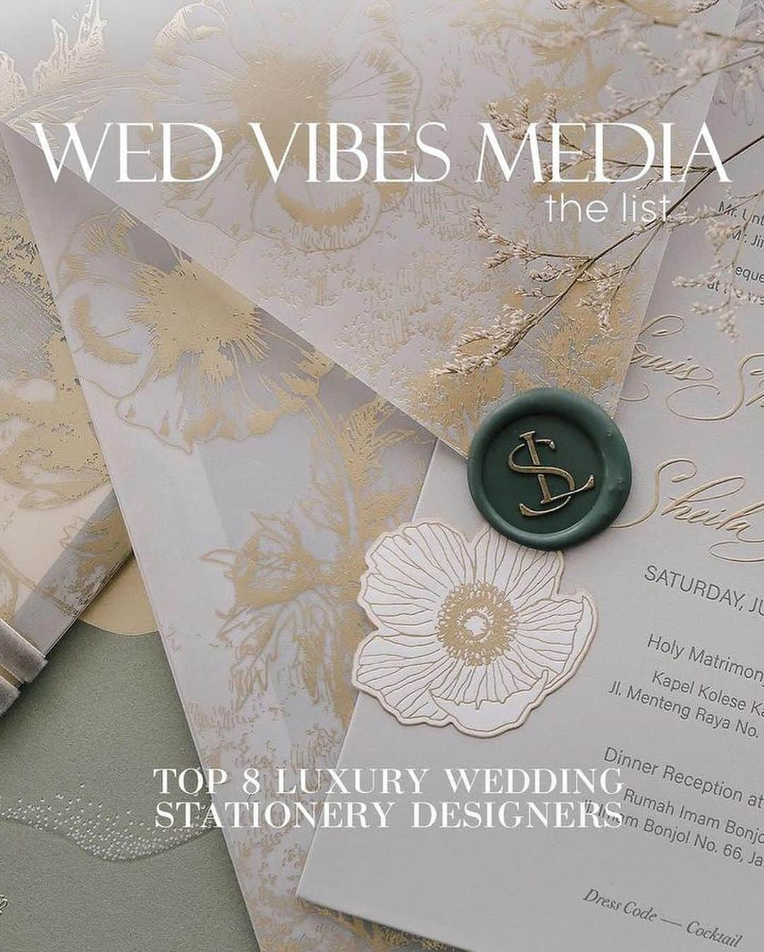 Veronica Halimさんのインスタグラム写真 - (Veronica HalimInstagram)「Thank you @wed_vibes for including us in the list!  — #weddinginvitation #bespokestationery  #weddinginspiration #カリグラフィー　#ウェディング　#ウェディングアイテム #weddinginspiration #weddingdesigner #papers #goldfoil #weddingtrend #veronicahalim #weddingpapers #ldvh」11月7日 11時17分 - truffypi