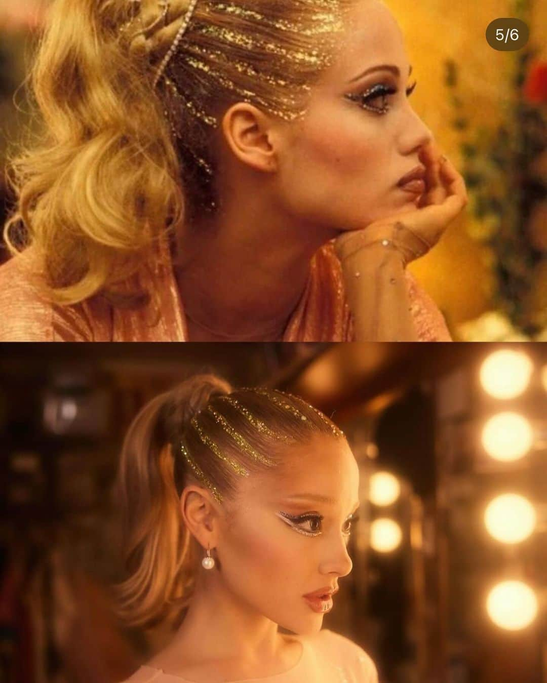 エリザベス・バークレーさんのインスタグラム写真 - (エリザベス・バークレーInstagram)「SHOWGIRLS 👯‍♀️This past week, the magical @arianagrande recreated my #Nomi for #halloween with all the love and attention to detail that only an artist with her heart and creative genius could do.   I adore you, @arianagrande and love how you and @lizgillz had fun with #nomiandcrystal in a way that only you two could. When you are from #differentplaces you have to watch your back because when you are wearing @versace  #versayce #theresalwayssomeoneyoungerandhungriercomingdownthestairsafteryou 🌋😝🥰❤️🔥🌟🎬 Always grateful to the genius @byellenm for creating the most incredible looks for Nomi. @davidcraigforrest for visionary makeup and #marieangeripka for hair magic  Your creative team is genius too: @manthony783 💄#halloween」11月7日 10時24分 - elizberkley