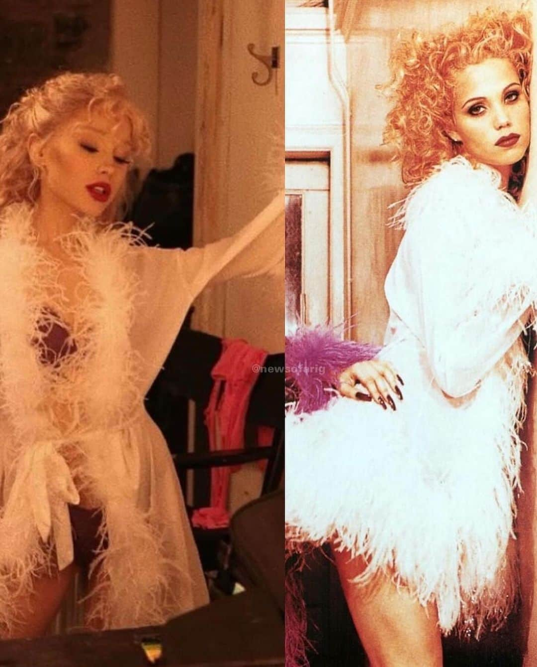 エリザベス・バークレーさんのインスタグラム写真 - (エリザベス・バークレーInstagram)「SHOWGIRLS 👯‍♀️This past week, the magical @arianagrande recreated my #Nomi for #halloween with all the love and attention to detail that only an artist with her heart and creative genius could do.   I adore you, @arianagrande and love how you and @lizgillz had fun with #nomiandcrystal in a way that only you two could. When you are from #differentplaces you have to watch your back because when you are wearing @versace  #versayce #theresalwayssomeoneyoungerandhungriercomingdownthestairsafteryou 🌋😝🥰❤️🔥🌟🎬 Always grateful to the genius @byellenm for creating the most incredible looks for Nomi. @davidcraigforrest for visionary makeup and #marieangeripka for hair magic  Your creative team is genius too: @manthony783 💄#halloween」11月7日 10時24分 - elizberkley