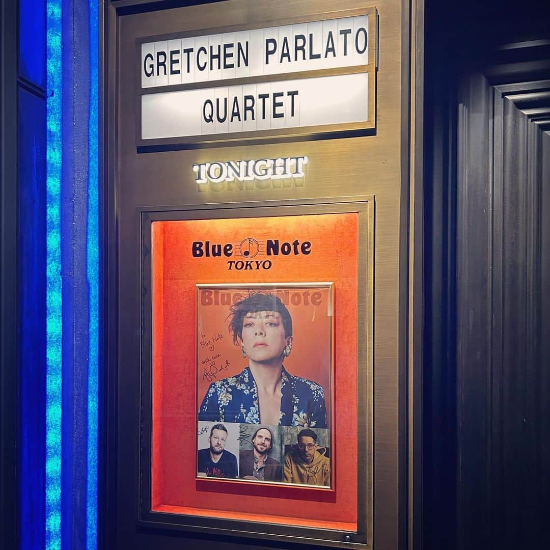 青木慶則のインスタグラム：「Thank you for the great show and coming to Japan! @gretchenparlato @bluenotetokyo」