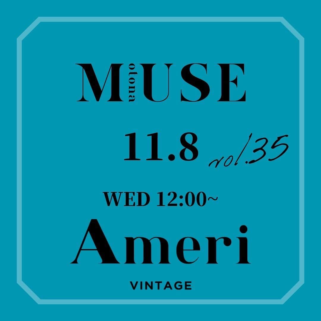 otona MUSEのインスタグラム：「明日11/8のお昼12:00からはAMERIとのインスタライブ！ @amerivintage   今回は、おすすめのドレスとセットアップを紹介予定です。質問やコメントもお待ちしております。お楽しみに💛  #amerivintage #ameri #otonamuse #オトナミューズ」