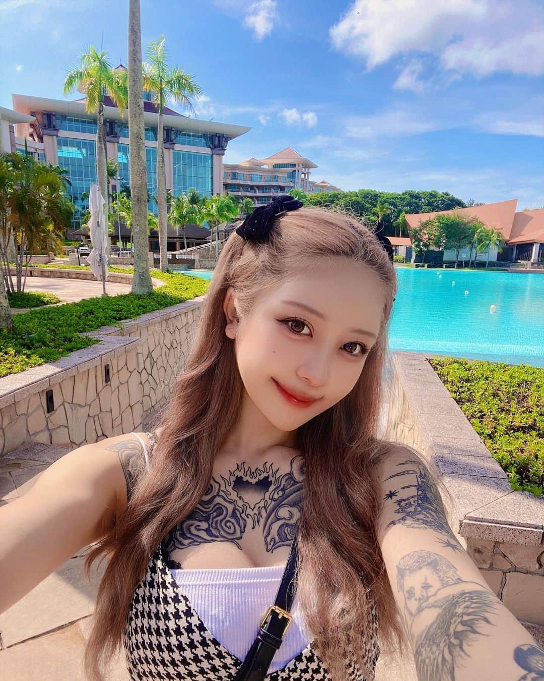 みなのインスタグラム：「𝘴𝘶𝘮𝘮𝘦𝘳🎐꒰ ᐢ- ̫-ᐢ ꒱🍧👒」