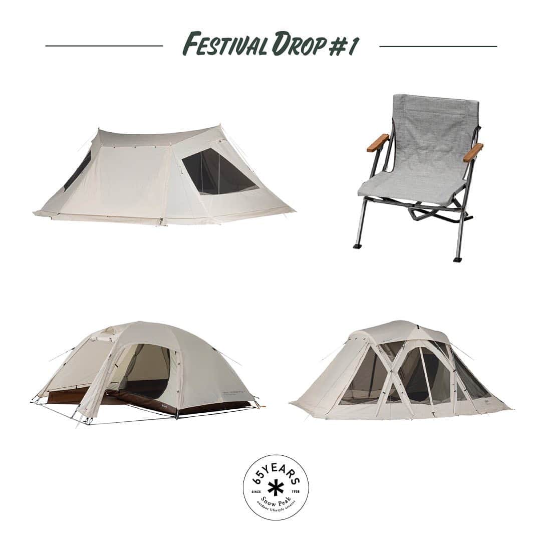 のインスタグラム：「Our annual Festival celebration is back for the month of November! Each Monday, we’ll release a selection of limited-edition products. Shop the first drop, featuring tents and furniture from the 65th Anniversary capsule.」