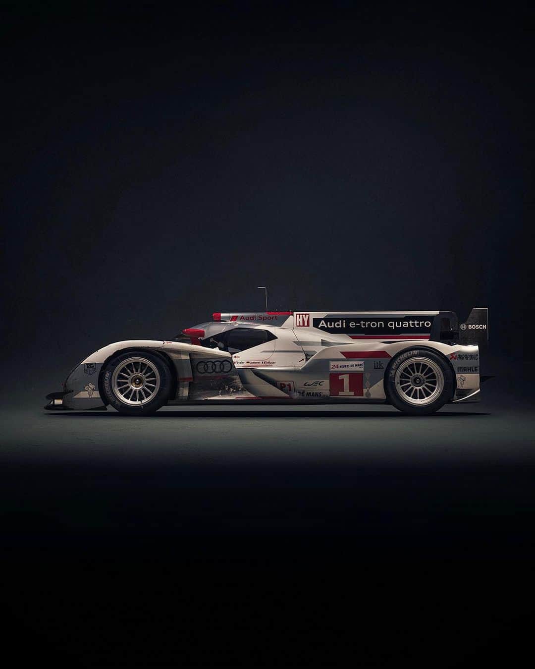 Audiさんのインスタグラム写真 - (AudiInstagram)「A generation of Le Mans winners paved the way for the production of the R8. Which would you most want to drive?   1. The 2000 R8 V8 Bi-Turbo was the first R8 to win Le Mans. With Franck Biela, Tom Kristensen and Emanuele Pirro at the wheel, it began a run of five wins in six races from 2000 to 2006.   2. The 2000 R8 Bi-Turbo, this time in a special crocodile livery designed for the Race of a Thousand Years in Adelaide, Australia. This time driven by Allan McNish and Rinaldo Capello for another win.   3. The 2005 R8 driven by Tom K, J.J. Lehto, Marco Werner was the last outing for the R8 and another Le Mans win, completing one of the most successful runs in the race’s history.   4. The 2012 R18 e-tron quattro was the next generation of 24-hour racer with its hybrid powertrain and closed cockpit. It was first driven to victory at Le Mans by Marcel Fässler, André Lotterer and Benoit Tréluyer, and remained unbeaten three consecutive times from 2012 to 2014.」11月7日 2時30分 - audi
