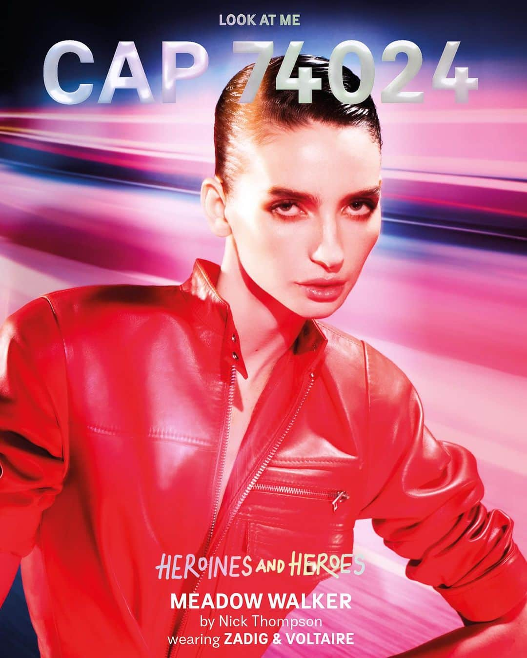 メドウ・ウォーカーのインスタグラム：「@cap74024 cover by @nickthompsonstudio  Stylist: @oliver_volquardsen Hair: @soichiinagaki Makeup: @joeyjoeychoy Nails: @edytabetka_nailpro」