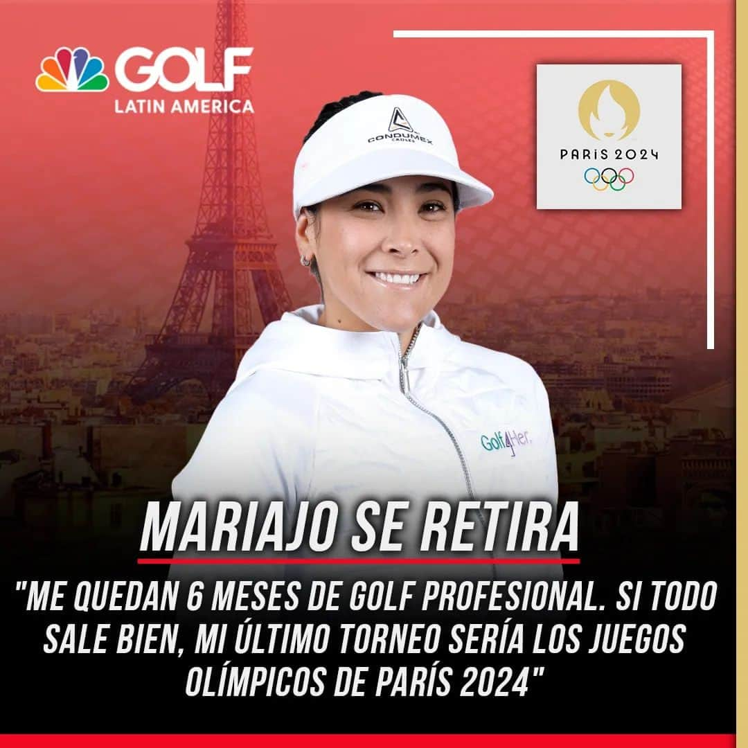 マリアホ・ウリベのインスタグラム：「Una enorme carrera que pronto llegará a su fin. 👏👏👏  ¡Grande, @mariajogolf! 😍🇨🇴」