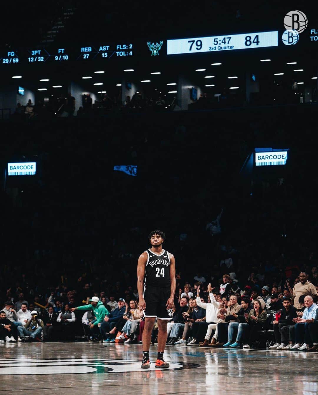 Brooklyn Netsさんのインスタグラム写真 - (Brooklyn NetsInstagram)「If you see this look, he already scored」11月7日 11時22分 - brooklynnets