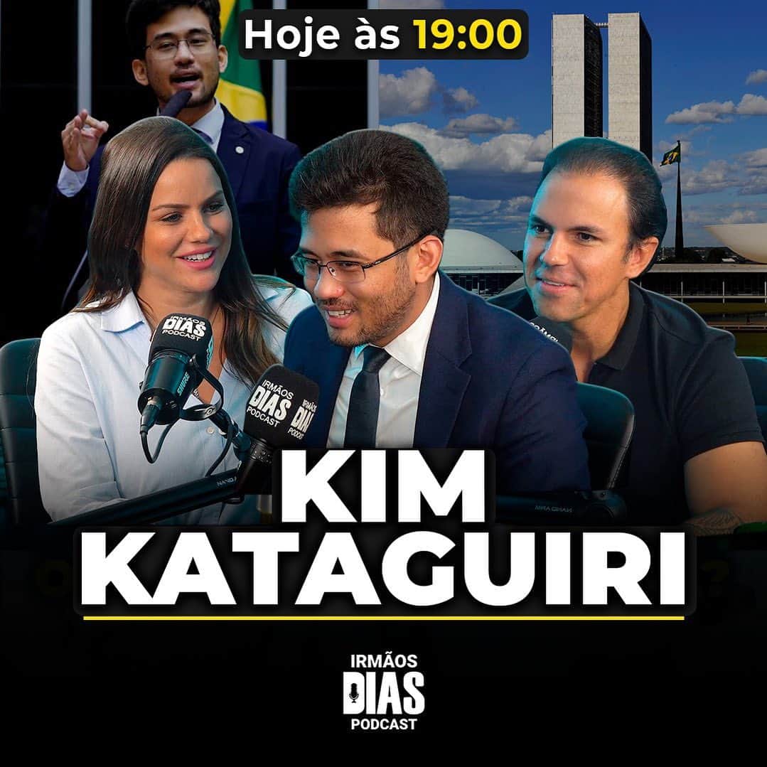 Carol Diasのインスタグラム：「👉🏼 Kim Kataguiri!  Irmãos Dias recebem hoje @kimkataguiri  . EPISÓDIO COMPLETO HOJE ÀS 19:00  . . . 🔔 ATIVE A NOTIFICAÇÃO AGORA NOS MEUS STORIES . .  ✋🏻 NÃO PERCA!!」