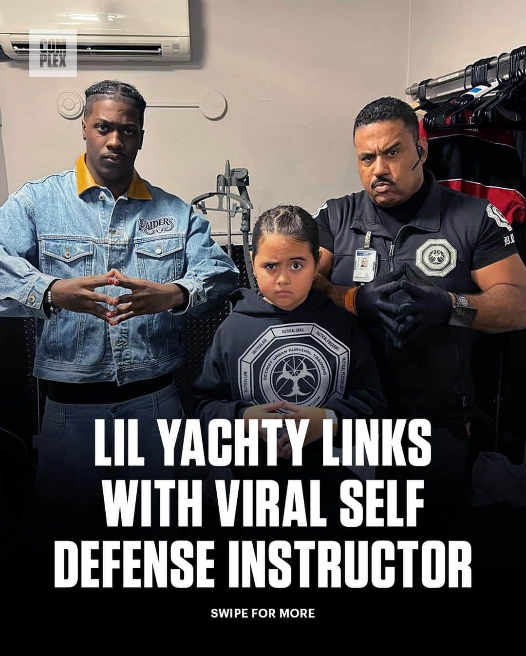 のインスタグラム：「@lilyachty got some self defense tips over the weekend 😂💪  LINK IN @complex BIO for more.   [via @detroit_d.u.s.t]」