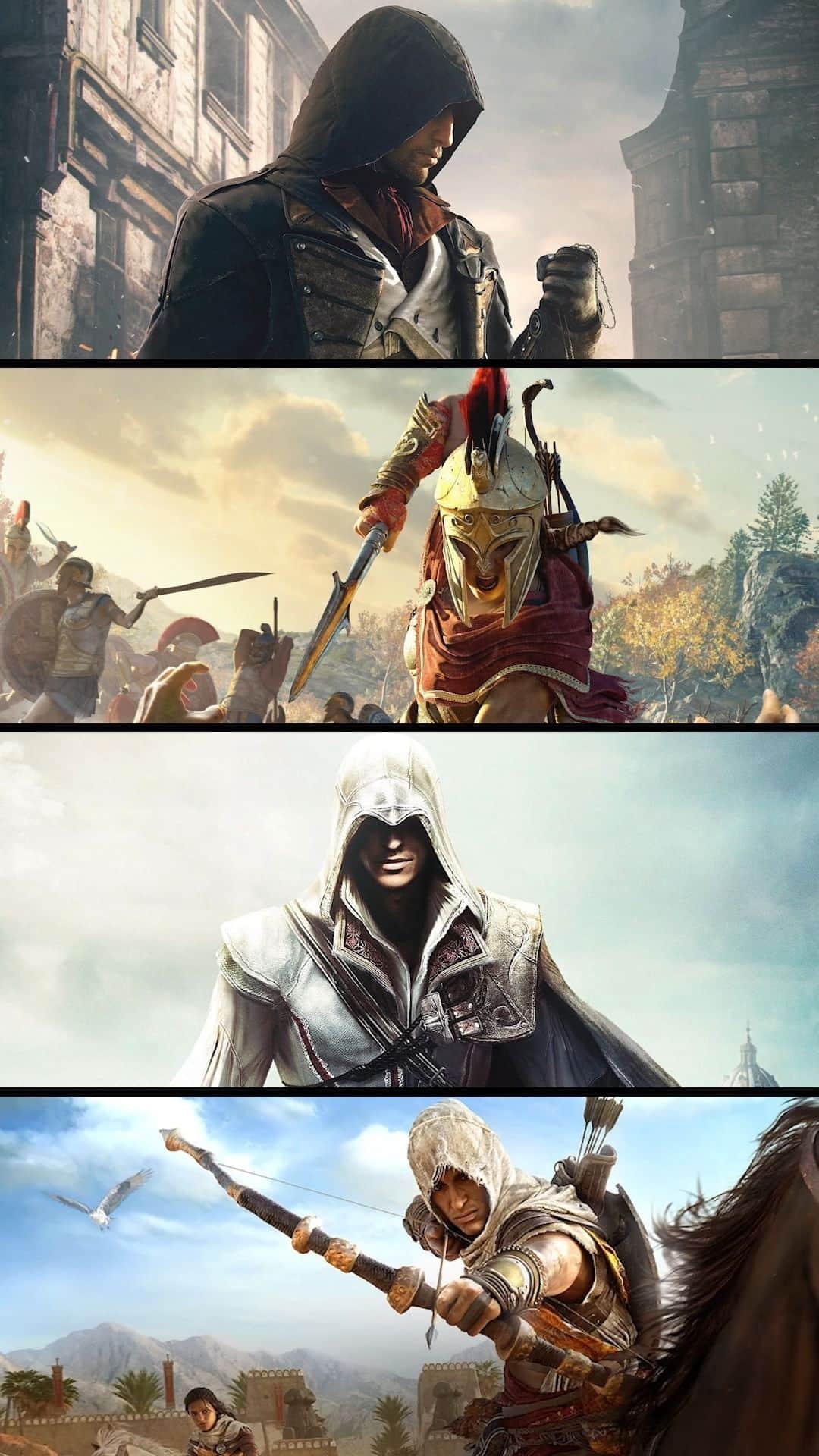 アサシン クリードのインスタグラム：「In what order did you play the Assassin's Creed games?  #AssassinsCreed」