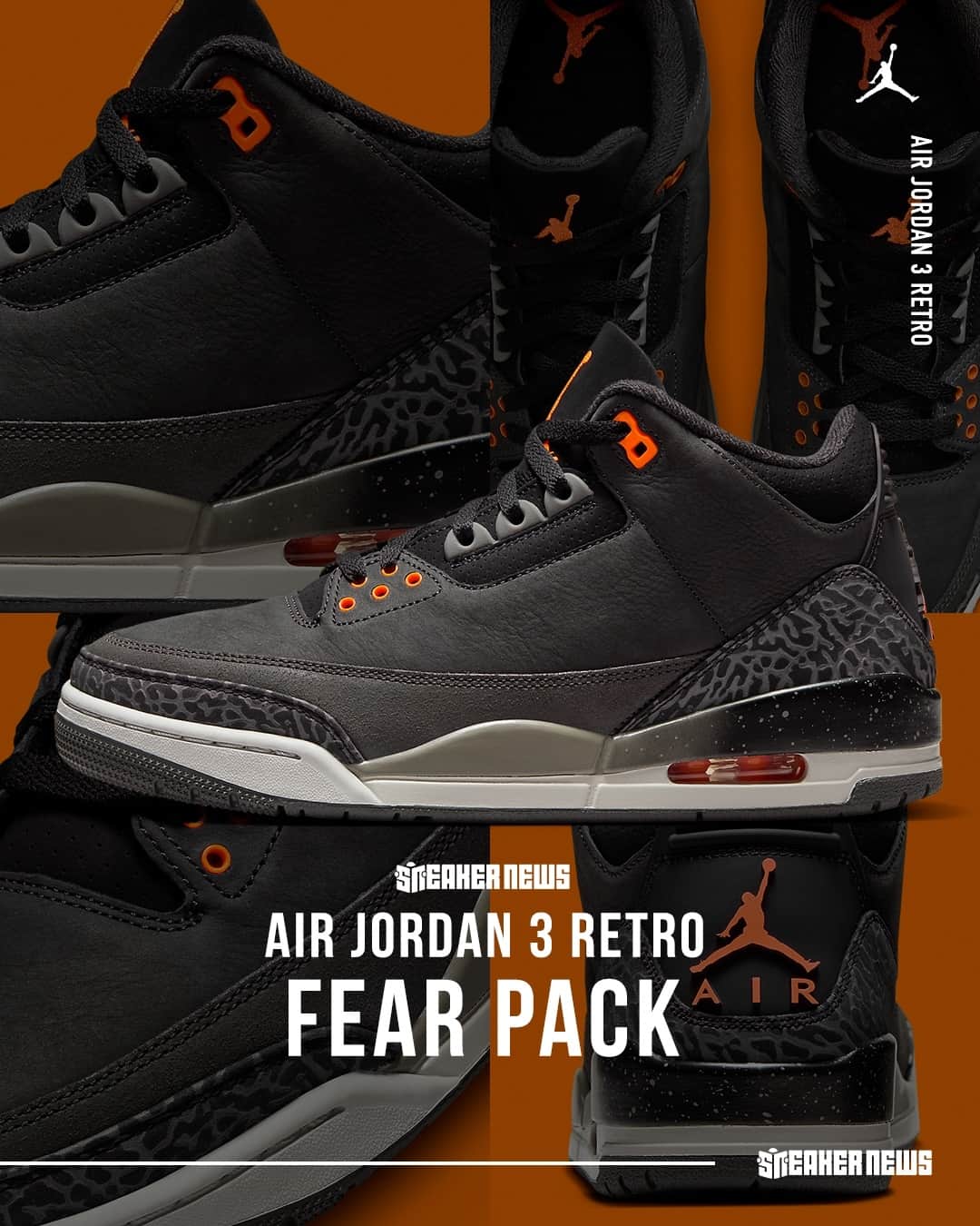 Sneaker Newsさんのインスタグラム写真 - (Sneaker NewsInstagram)「💀 FEAR PACK 💀⁠ This classic Air Jordan 3 release from 2013 returns on November 25th, 2023. Tap the link in our bio to see official images!」11月7日 8時00分 - sneakernews