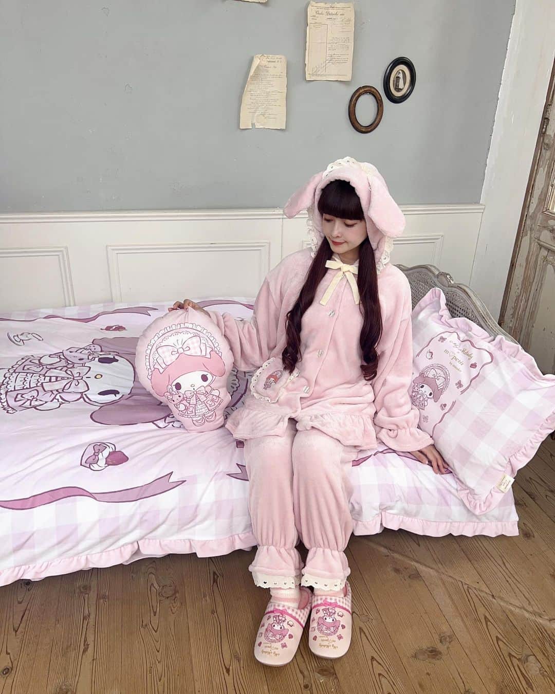 青木美沙子 マイメロディ マイメロ しまむら サンリオ  寝具 セット 青木美沙子 マイメロディ マイメロ しまむら サンリオ 寝具 セット