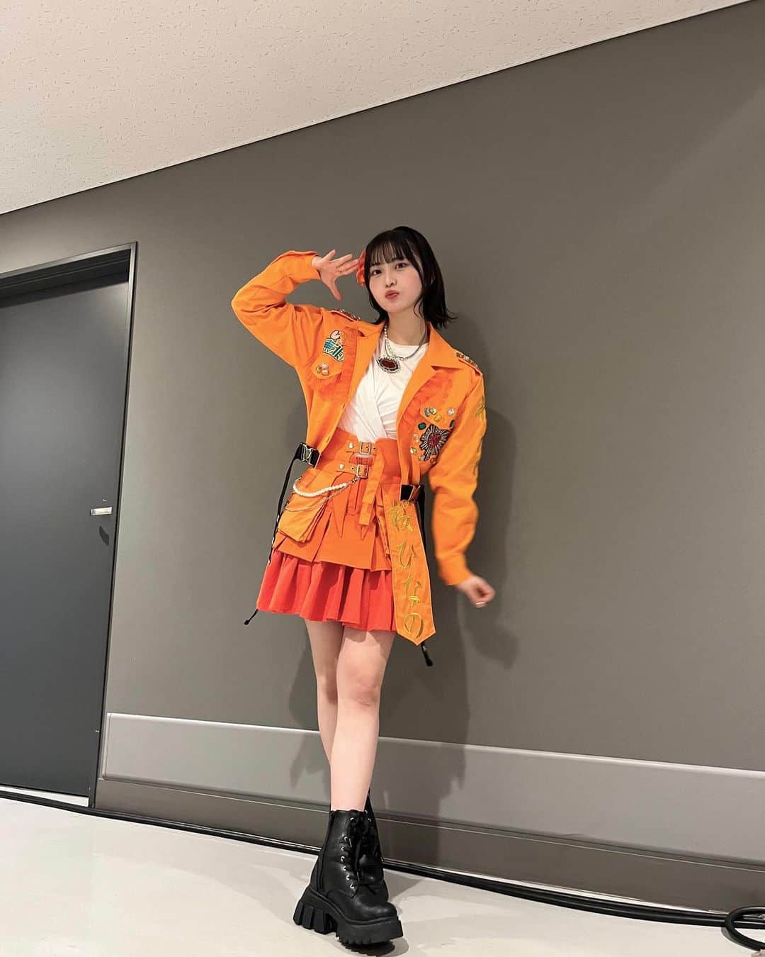 桜ひなのさんのインスタグラム写真 - (桜ひなのInstagram)「心臓2個ある♡！ ⁡ ⁡  #kawaii  #cute  #lovely  #特攻服  #衣装  #ボブ」11月7日 20時39分 - hinano_sakura_official