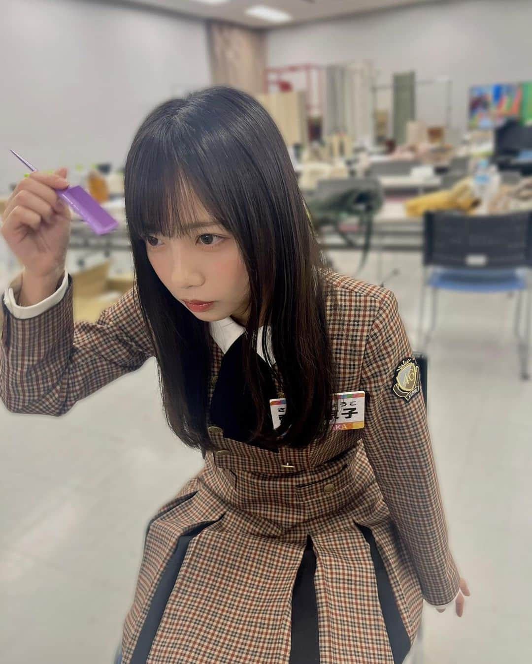 齊藤京子さんのインスタグラム写真 - (齊藤京子Instagram)「. 久しぶりに制服を着てアイドルメイクをした日😌」11月7日 19時29分 - saitokyoko_official