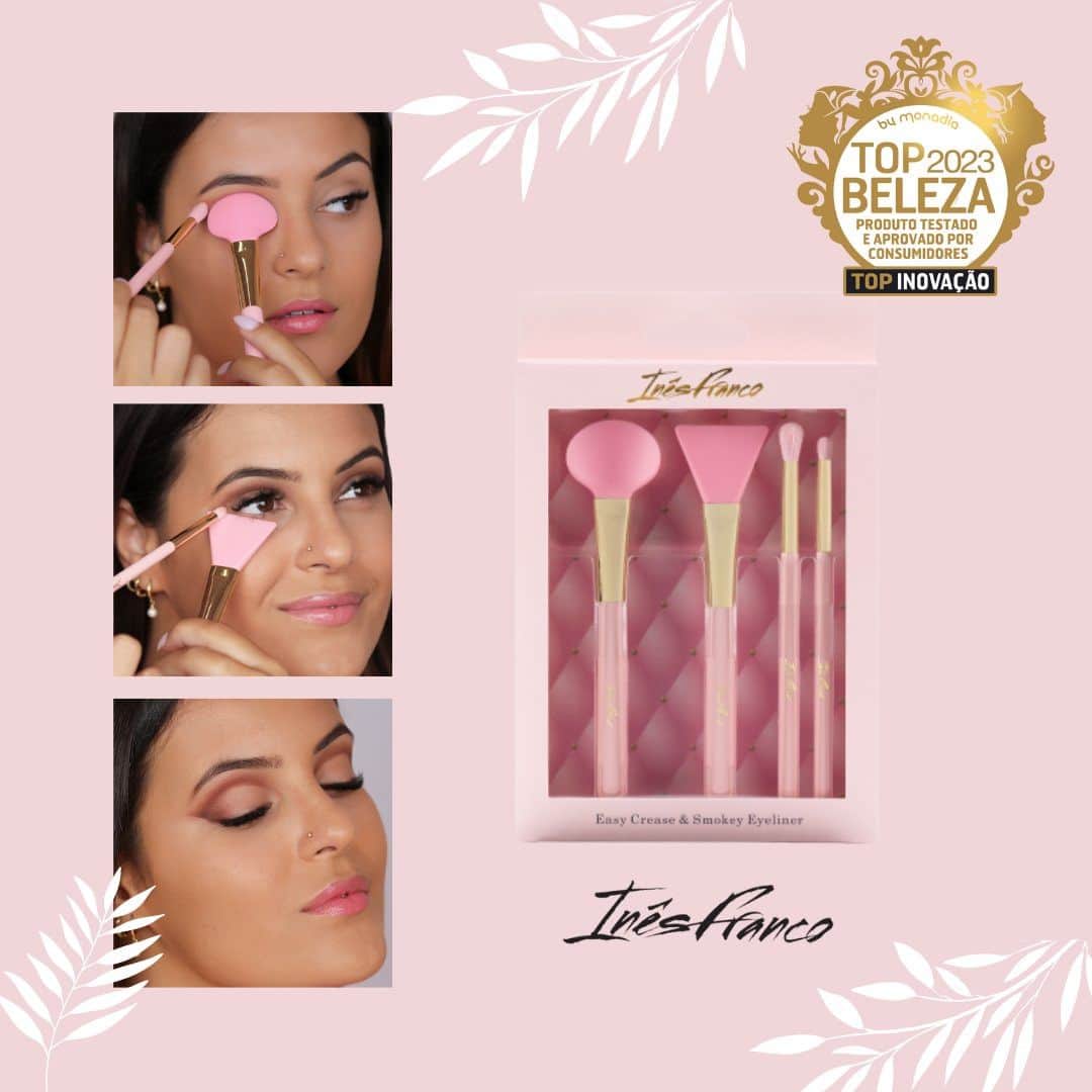 Margarida Corceiroのインスタグラム：「A Maquilhadora Profissional @ines.franco.makeup  viu as suas ferramentas mágicas, Easy Crease & Smokey Eyeliner, a receberem a distinção @topbelezapremio  2023, na categoria de Inovação.  Testadas e aprovadas pelos consumidores, estas ferramentas prometem revolucionar a forma como olha para a maquilhagem. Foram desenhadas ao detalhe por Inês Franco e garantem uma maquilhagem digna de um profissional. São práticas e funcionais, e perfeitas para quem se está a iniciar no mundo da maquilhagem ou para quem já é mais experiente.   Quem já tem este kit?  #luxwoman #premiadotopbeleza2023 #topbelezapremio #beleza #easycrease #smokeyeyeliner #makeupprofissional #InesFranco」