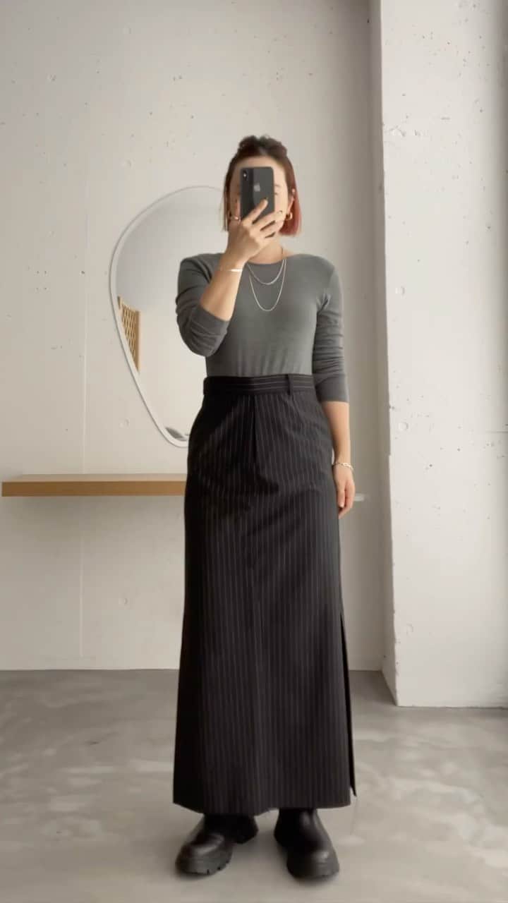 根岸優のインスタグラム：「* 私の毎日の服👚👗 5days！ * * #ootd #今日の服」
