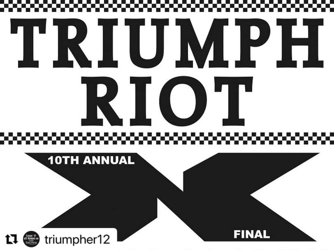 KIYOのインスタグラム：「#Repost @triumpher12 with @use.repost ・・・ @triumphriot FINAL 🏁 #triumphriotcamp  日にち2024.3.30 31  2Days☀️ 場所 @forestsons.nagatoro 🏕️ OLD TRIUMPHの祭典が10回目をもって幕を閉じます。 TRIUMPHに乗ってる人はもちろん、動かない方は車に積んで、積む車がない方は押してくるかTRIUMPHの部品だけも持って来てTRIUMPH乗りの証を見せて下さい！ 泣いても笑っても最後なので悔やまないよう是非是非❤️ 2Daysでの開催ですが泊まれない方も31日の朝に予定しているモーニングRUNに参加して一緒に走りましょう🎶 キャンプ場の予約につきましては改めて告知しますので @triumphriotをチェックして下さい。 素晴らしいキャンプ場なので宿泊をお勧めします！ リポストにもご協力をお願いします❤️ #triumphriot10th #riotcontrol #riotcamp #フォレストサンズ長瀞  #camp #triumphriot #キャンプ #キャンプ場 #長瀞 #キャンプ #🏕 #トライアンフ #トライアンフ女子  #triumphriot_instagram #triumphriot #triumph #triumphmotorcycles #oldtriumph #vintagetriumph #triumpht100c #triumphtr6c #triumphtr6 #triumpht20 #triumpht120 #triumph6t #triumohchopper #triumphbobber #暴動鎮圧」