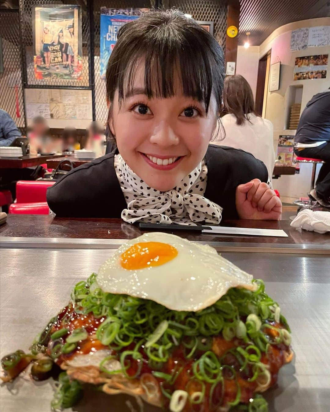 谷元星奈さんのインスタグラム写真 - (谷元星奈Instagram)「この前… 広島でお好み焼きを食べました☺️  #広島#お好み焼き#目玉焼き #おいしかった」11月7日 20時08分 - tanimoto_seina