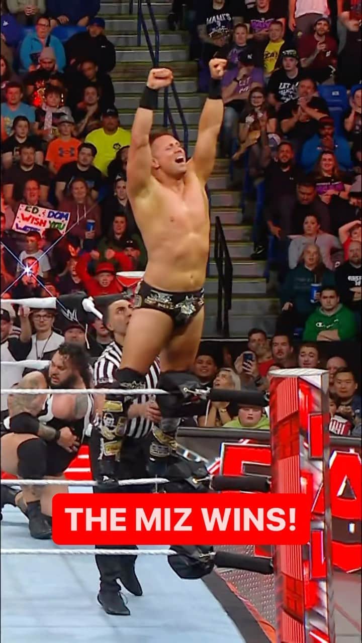 WWEのインスタグラム：「@mikethemiz just earned the right to challenge @gunther_wwe for the #ICTitle! 👀🔥👏 #WWERaw」