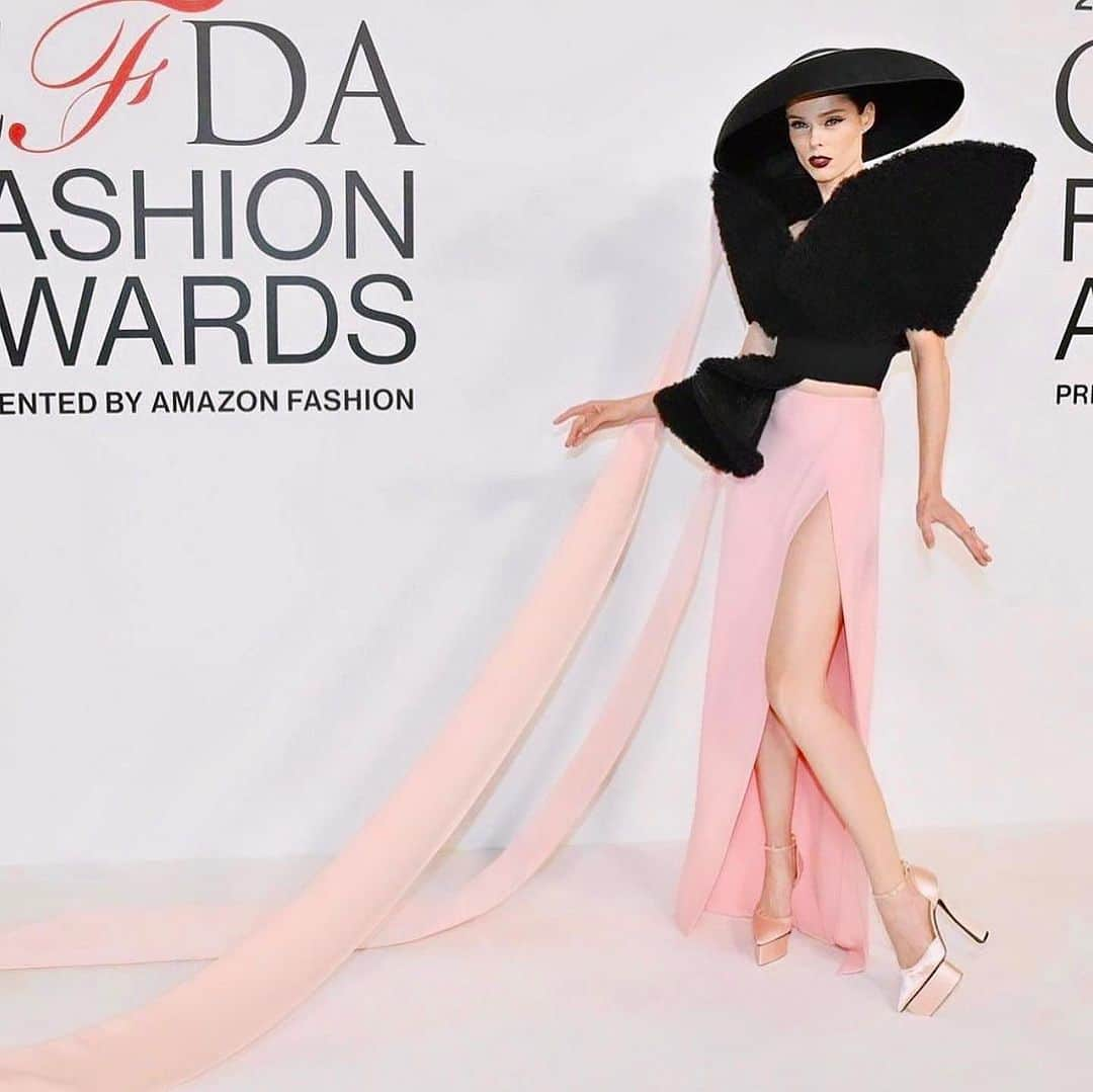 ココ・ロシャのインスタグラム：「Did someone order a side of drama at the @cfda awards? Thank you to @csiriano for inviting me and always making me feel fabulous! #CFDAAwards」