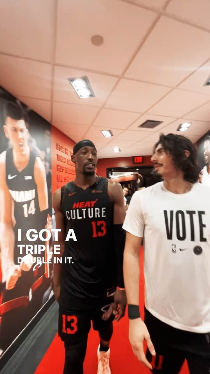 Miami HEATのインスタグラム：「We have an update on the future of Bam’s headband…」