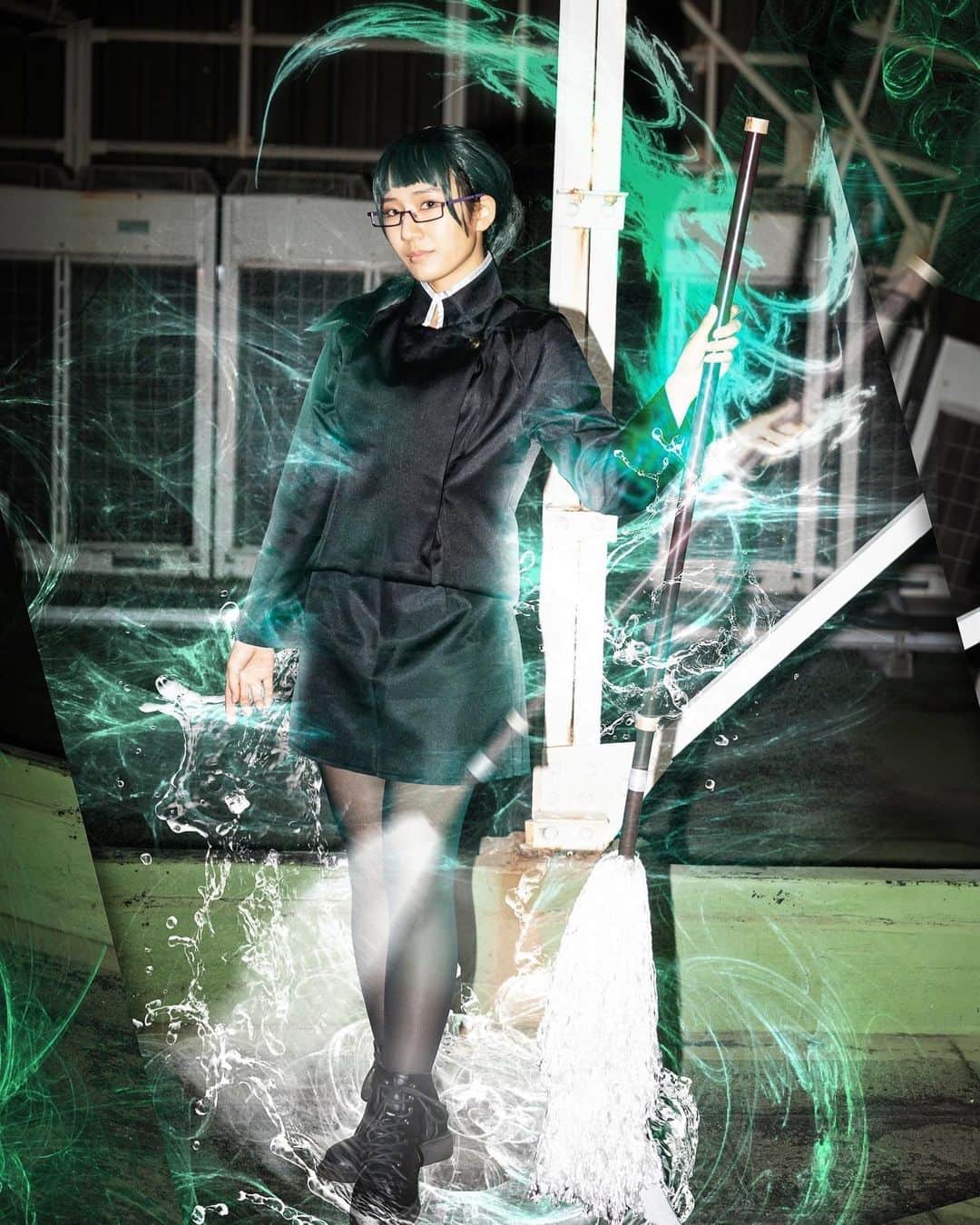 仮面女子のインスタグラム：「@aoi_nonoa 💚 🎃🎃🎃🎃🎃  呪術廻戦 禪院真希」